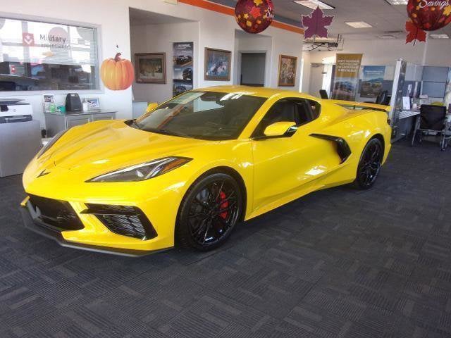 2026 Chevrolet Corvette Stingray 1LT in Competition Yellow Tintcoat Metallic — front three-quarter view